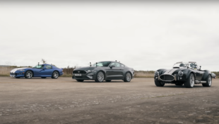 S550 Ford Mustang vs Dodge Viper GTS SR-II vs Shelby Cobra CSX1000 Drag Race