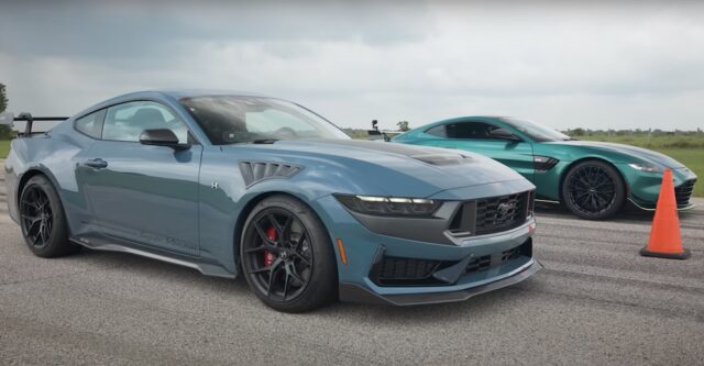 Hennessey Ford Mustang Super Venom Dark Horse vs Aston Martin Vantage F1 Edition Drag Race
