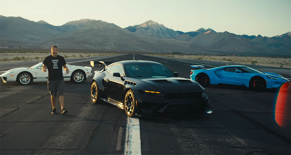 Ford Mustang GTD 2020 Ford GT and 2005 Ford GT Drag Race on Hagerty
